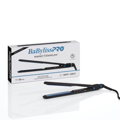 BaBylissPRO® Nano Titanium™ Limited Edition Black & Blue 1" Ultra-Thin Flat Iron