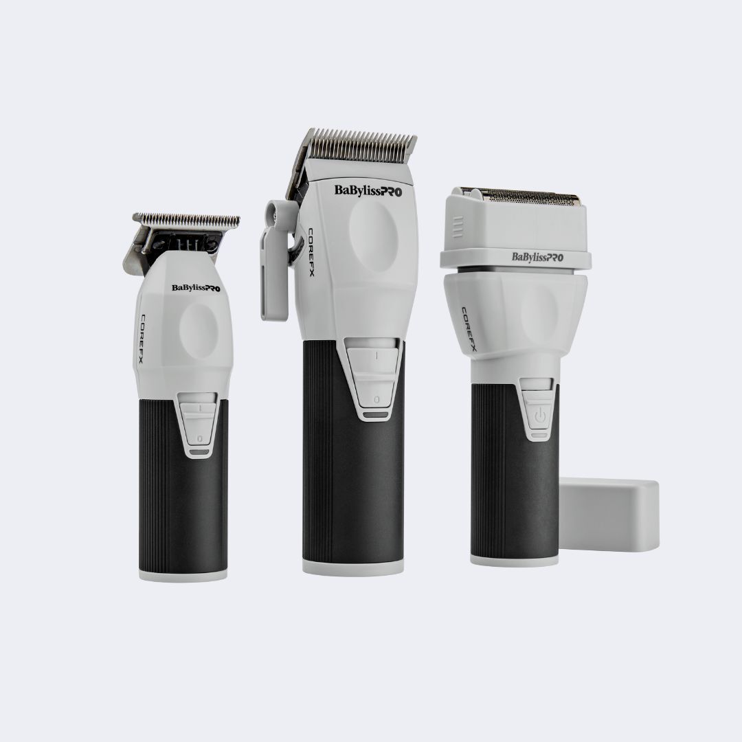 BaBylissPRO® CoreFX Clipper, Trimmer and Double-Foil Shaver Prepack