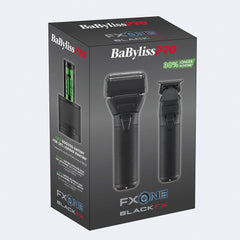 BaBylissPRO® FXONE™ BLACKFX Trimmer & Double-Foil Shaver Prepack