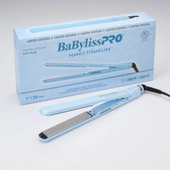 BaBylissPRO® Nano Titanium™ Limited Edition 1" Digital Ultra-Thin Flat Iron (Iced Blue)