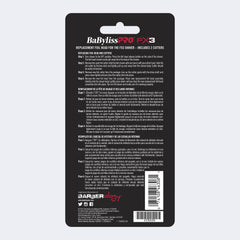 BaBylissPRO® FX3 Professional High Speed Foil Shaver Replacement Foil & Cutter