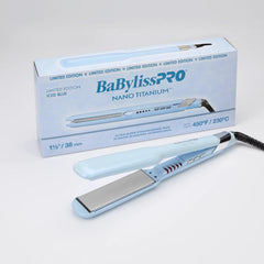 BaBylissPRO® Nano Titanium™ 1.5" Ultra-Sleek Straightening Iron (Iced Blue)