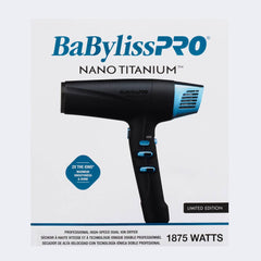 BaBylissPRO® Nano Titanium™ Limited Edition Black & Blue Professional High-Speed Dual Ionic Dryer
