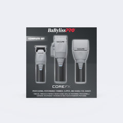 BaBylissPRO® CoreFX Clipper, Trimmer and Double-Foil Shaver Prepack