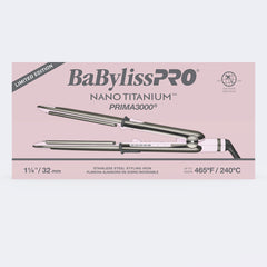 BaBylissPRO® Nano Titanium™ Limited Edition 1.25" Prima3000 Stainless Steel Styling Iron (Pink)